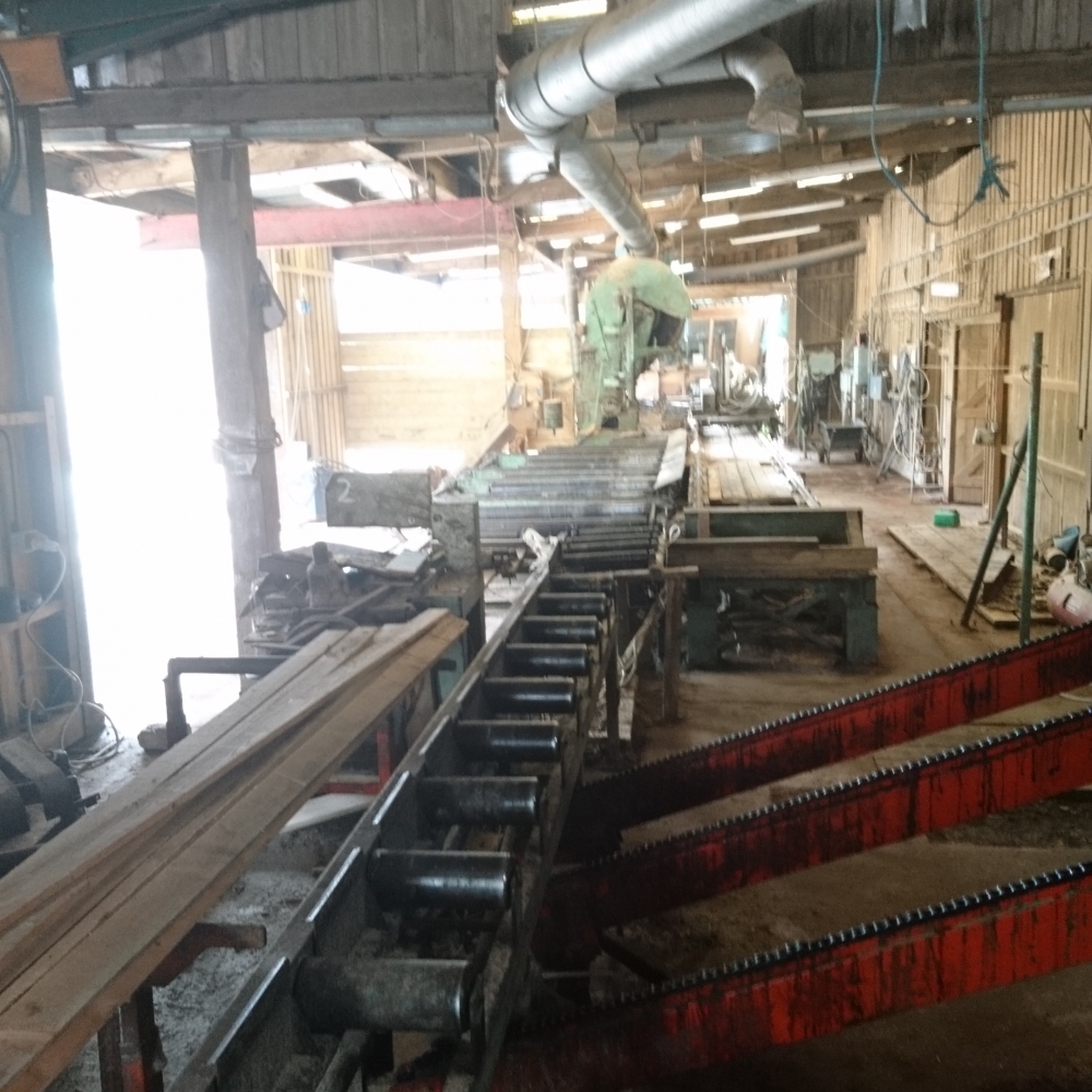 Complete Sawmill Including Stenner 54in Bandmill And Carriage, MEM Twin