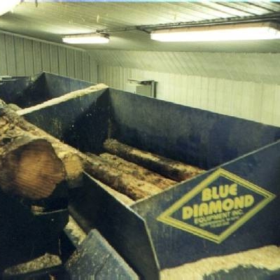 Blue Diamond Standard Twin Box Shavings Machine 2 x 2.6m Log Boxes up to 6 tonnes of Wet Shavings per Hour
